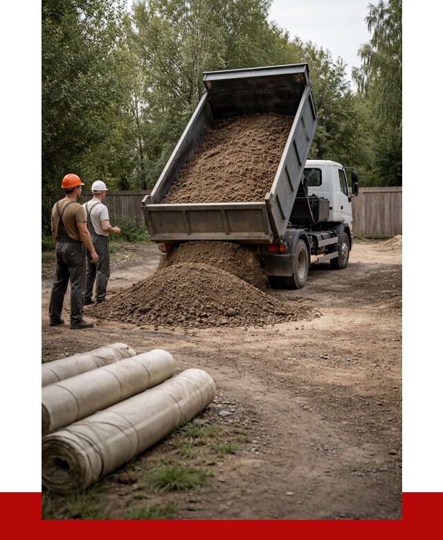 Доставка сыпучих материалов самосвалом в Черняховск от 4402 р. | ПРОНЕРУДЧрх