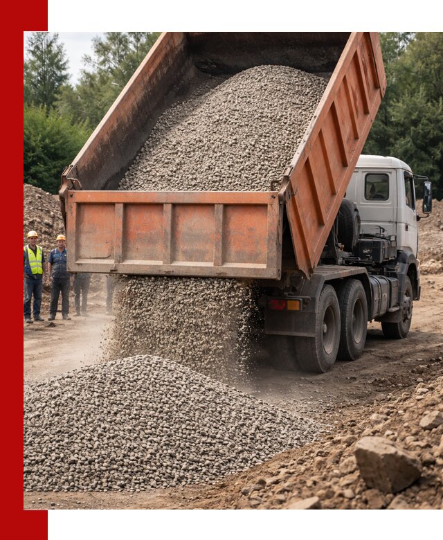 Доставка сыпучих материалов самосвалом в Черняховске быстро и надежно