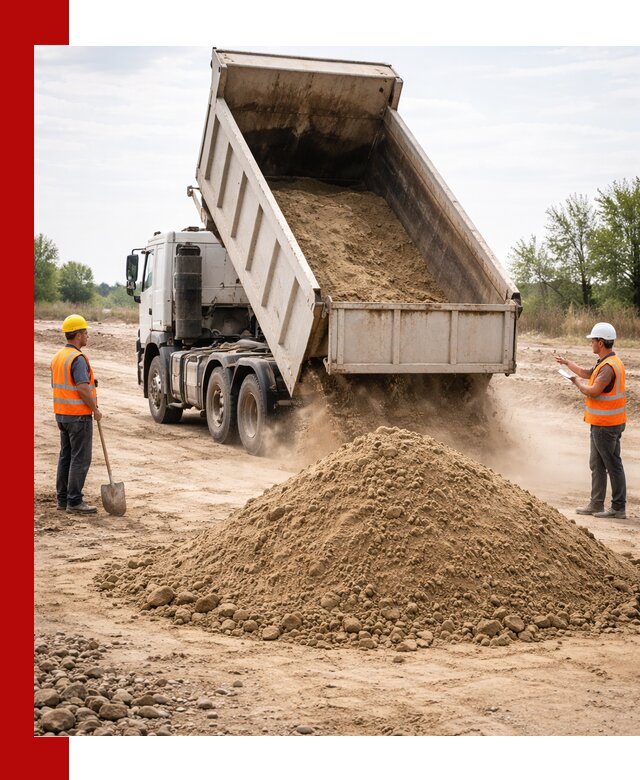 Доставка самосвалом 15 кубов в Черняховске за город и по городу