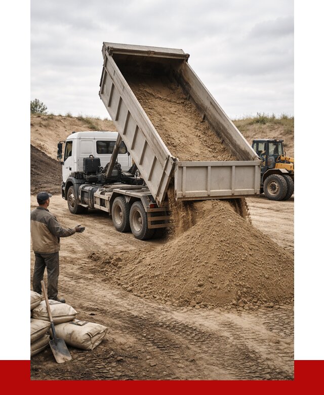 Доставка самосвалом 20 кубов в Черняховске от 7860 р. | ПРОНЕРУДЧрх