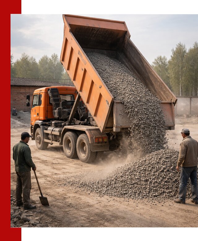 Доставка самосвалом 20 м3 в Черняховске быстро и надежно