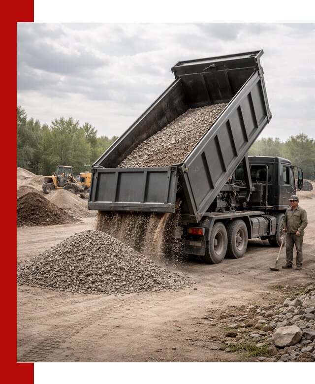 Доставка самосвалом 30 м3 по выгодным ценам в Черняховске