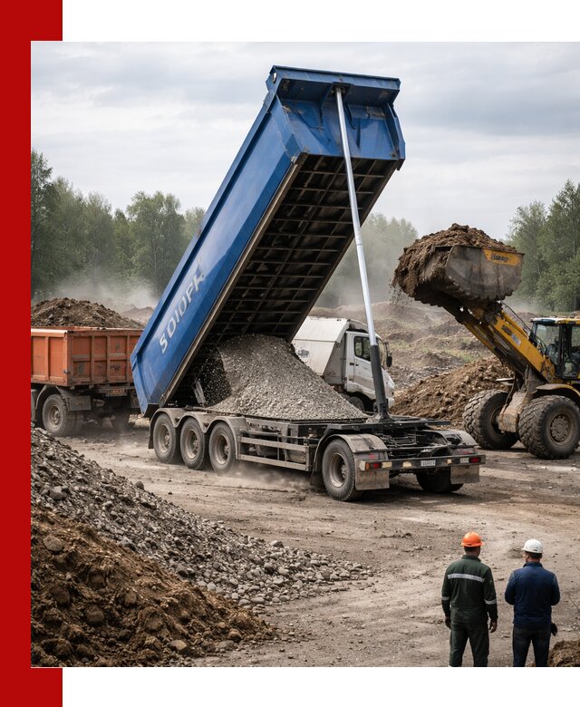 Аренда тонар 40 тонн в Черняховске с доставкой материалов