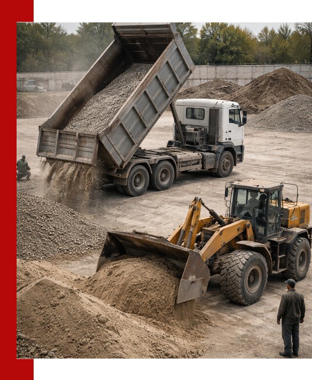 Перевозка сыпучих грузов самосвалами и бортовыми в Черняховске