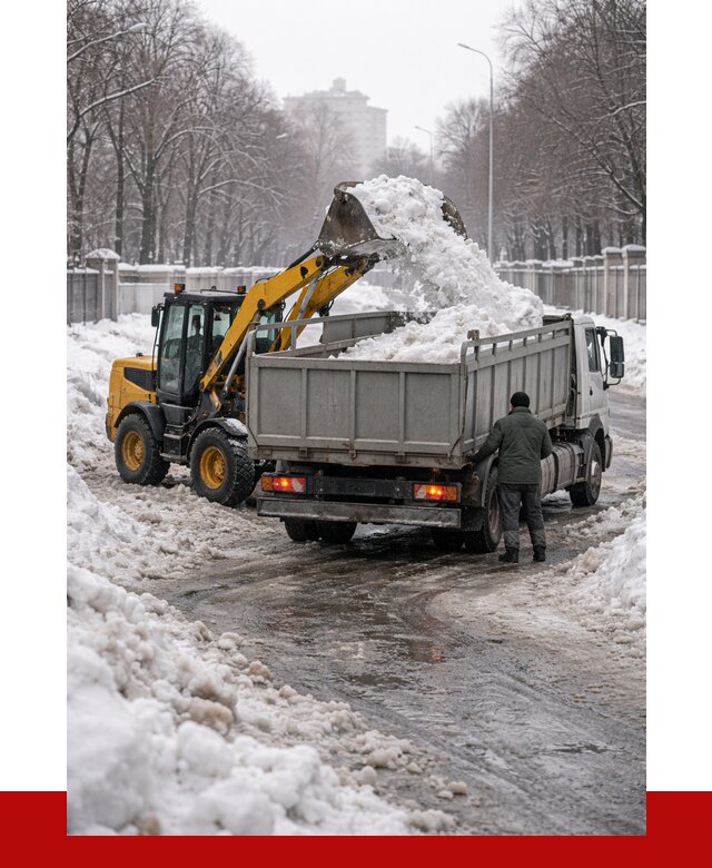 Вывоз снега с погрузкой в Черняховске от 3668 р. ПРОНЕРУДЧрх