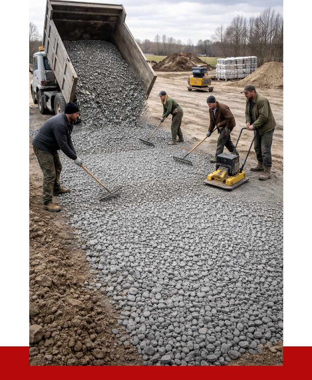 Устройство щебеночной подушки в Черняховске от 4716 р. ПРОНЕРУДЧрх