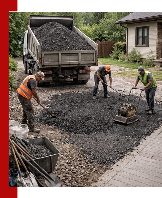 Асфальтовая крошка для двора с доставкой в Черняховске